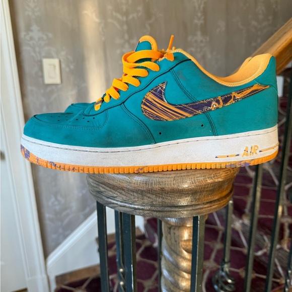 NIKE men’s size 13 2013/20124 AIR FORCE 1 LOWS Marbled Swoosh 488298 – 313 - Picture 9 of 16